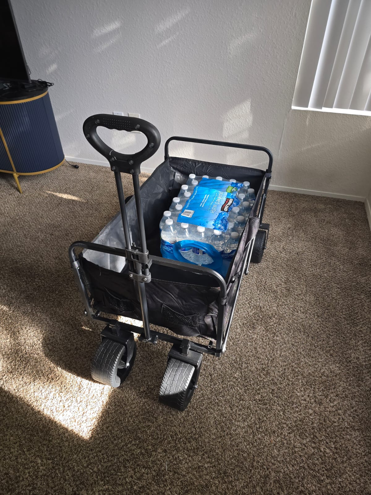*New* Large Wagon cart | 300lb weight capacity | Big Beach Friendly Wheels | Color - Black