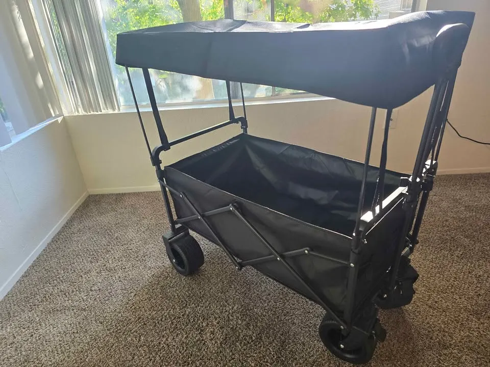 *Brand New* Large Black Wagon with Canopy | 250lb