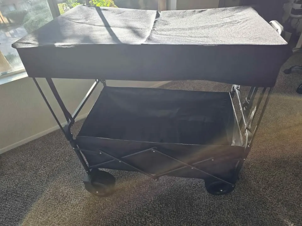 *Brand New* Large Black Wagon with Canopy | 250lb
